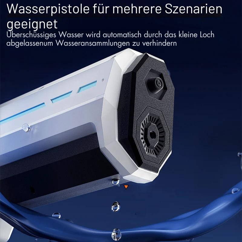 Elektrische Wasserpistole 1 L Tank | Automatisches Sprühen ohne Pumpen | 8–10 m Reichweite | Akku, 43 cm, ABS