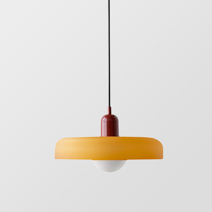 Pendant lamp made of metal &amp; glass with stained glass look | Ø25/Ø35 cm, G9 socket | Adjustable suspension | Crystal look
