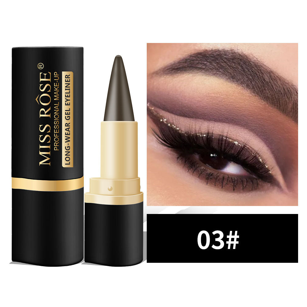 Smudge-proof eyeliner pencil waterproof | For precise lines &amp; cat-eye look | Beginner-friendly, twist mechanism, 1+1 set