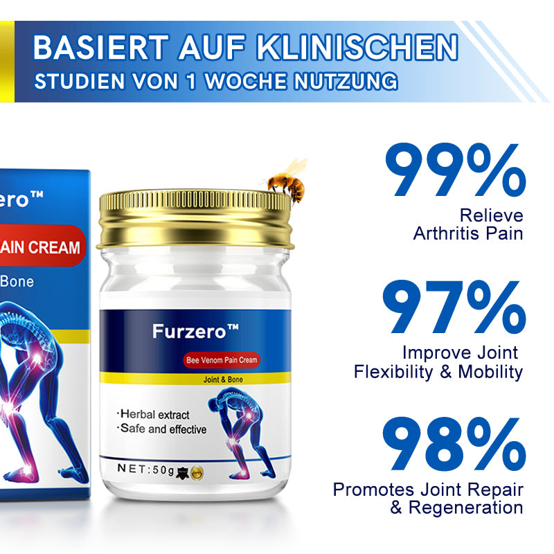 Wärmende Massagecreme mit Bienengift-Extrakt | Für Gelenke &amp; Muskeln nach Belastung | Schnell einziehend, pflegend | Für Alltag &amp; Sport