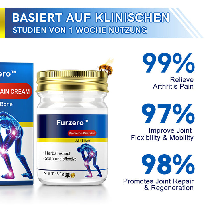 Wärmende Massagecreme mit Bienengift-Extrakt | Für Gelenke &amp; Muskeln nach Belastung | Schnell einziehend, pflegend | Für Alltag &amp; Sport