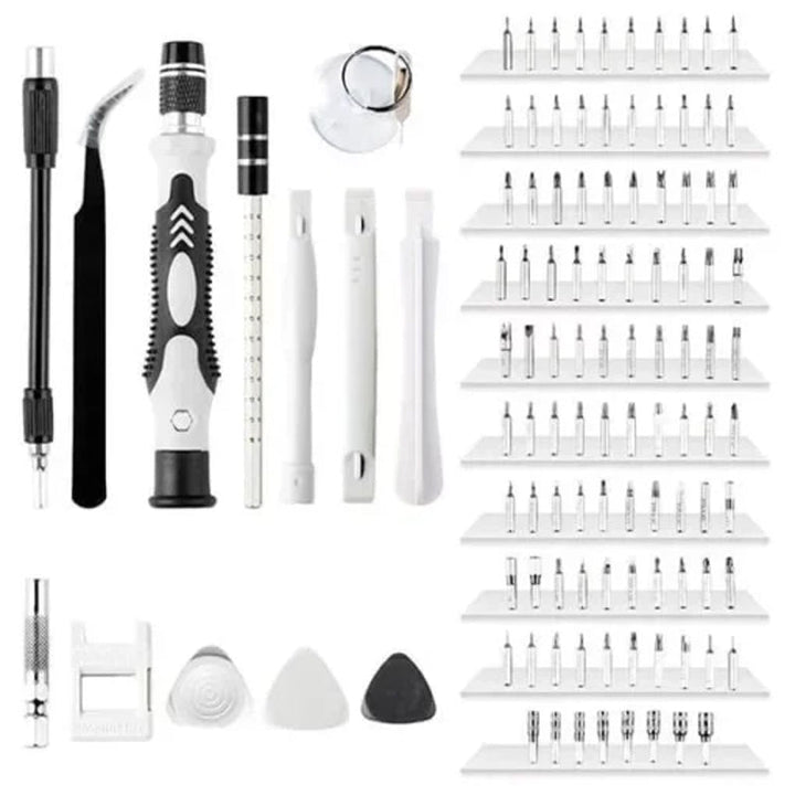 Präzisions-Schraubendreher Set | 115-in-1 mit 98 magnetischen Bits für Handy, Laptop und Feinmechanik
