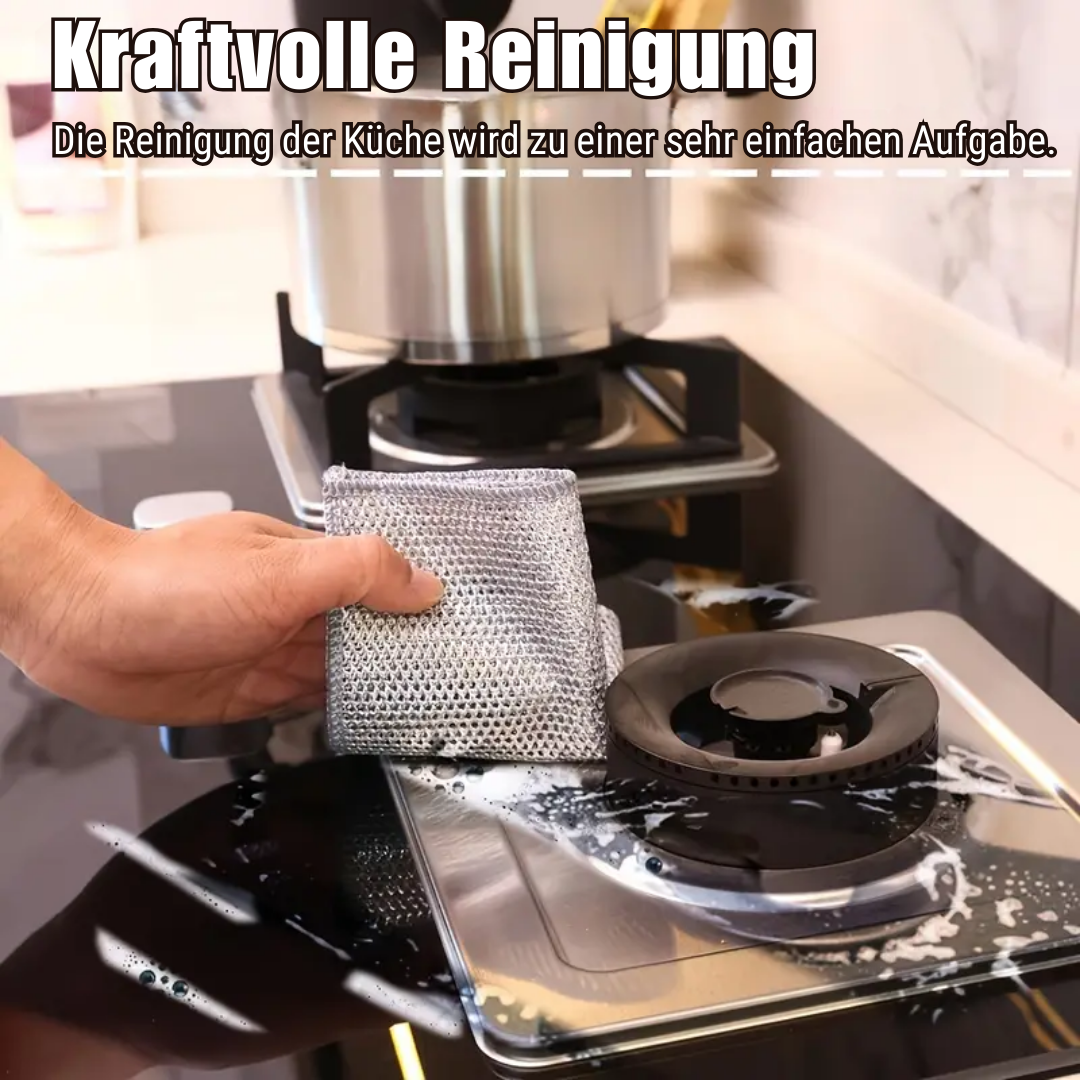 Reinigungstücher kratzfrei für Küche &amp; Haushalt | Stark gegen Fett, viel Schaum &amp; saugstark | 10er Set 20x20 cm