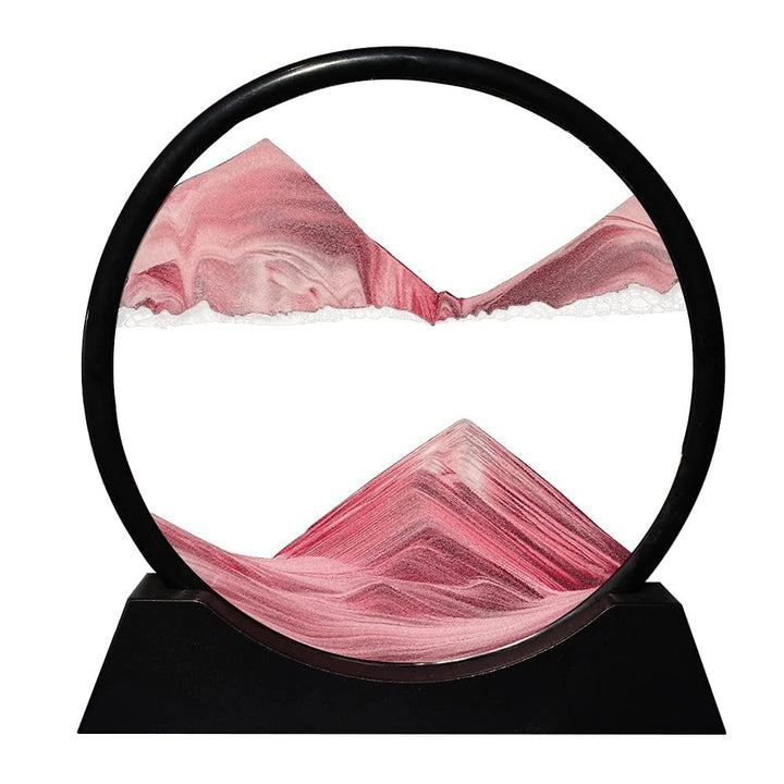 Art du sable animé dans cadre en verre | Décoration relaxante pour bureau &amp; salon | Chaque rotation crée un nouveau motif