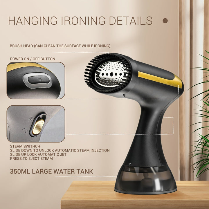 Handheld Dampfbügeleisen 1500W | schnell aufgeheizt, starke Dampfleistung | kompakt &amp; leicht für Reisen | EU-Stecker