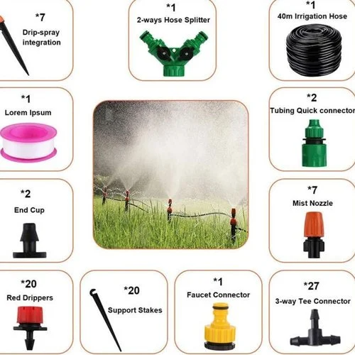 Automatic drip irrigation system with adjustable nozzles – HydroZen | Saves up to 70% water | Tool-free, 5–40 m