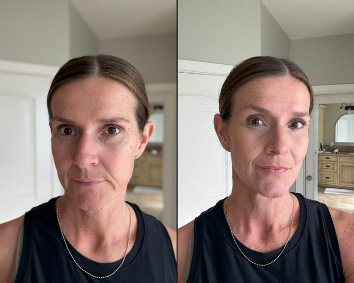 Farbwechselnder Make-up-Stick mit integriertem Pinsel | Leichte, atmungsaktive Deckkraft | Feuchtigkeitsspendend mit Hyaluronsäure + Niacinamid | 3 Nuancen