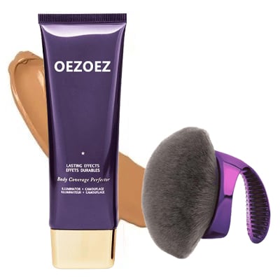 Complexion perfecter for body &amp; face | 24h coverage waterproof, sweatproof &amp; smudge-proof | Conceals scars/veins/tattoos | 6 shades