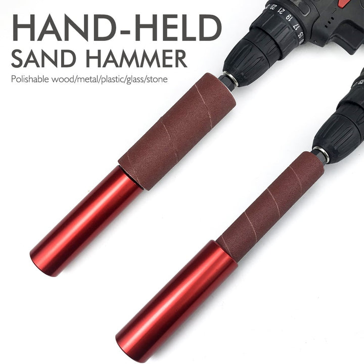 Spindle sander adapter for rotary tools | for wood, metal, plastic &amp; glass | includes 10 sanding sleeves + mounting wrench