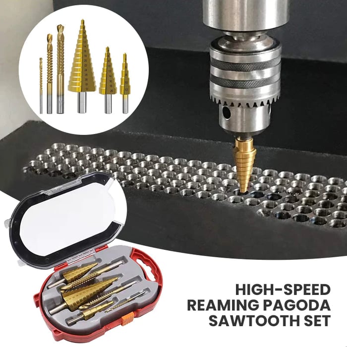 BladeForce Pro – PräBohrkrone Set 6-tlg. mit Titanbeschichtung – präzise, saubere Bohrlöcher | Für Metall, Holz, Kunststoff &amp; Mauerwerk | Robustzise Schnitte für jedes Projekt