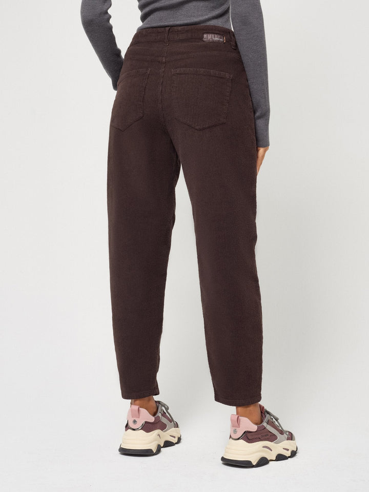 Cordhose | Balloon Fit mit hoher Leibhöhe und verkürztem Bein | 94VIA