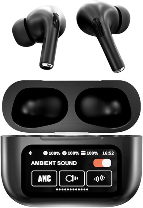 Bluetooth Kopfhörer | In-Ear Kopfhörer mit 2-Zoll-Touchscreen, ENC-Geräuschreduzierung, Bluetooth 5.3 und 32 Std. Akkulaufzeit