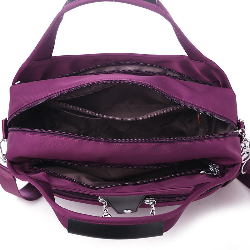 Damen Umhängetasche | Diebstahlsichere wasserabweisende Tasche mit mehreren Fächern