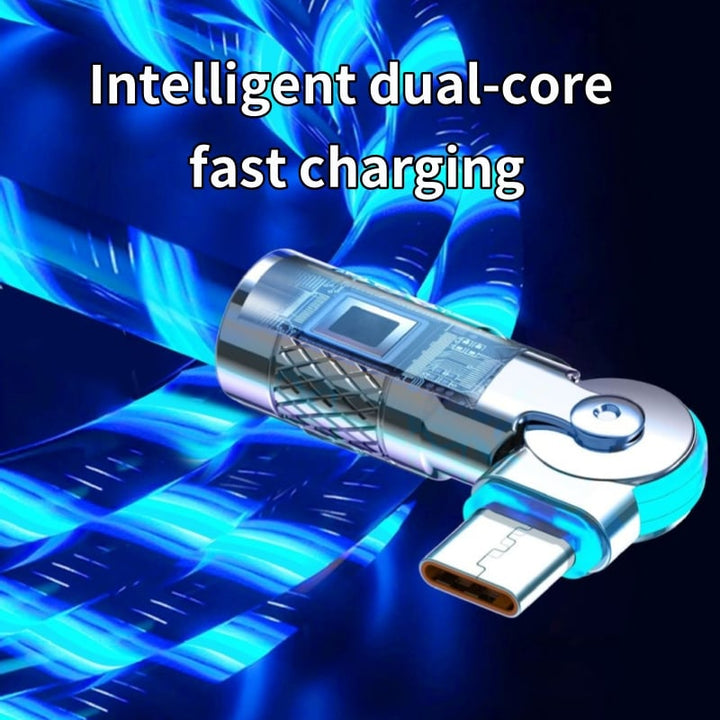 GlowLink - 540° Rotatable Fast Charging Cable with Lighting