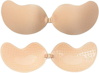 Invisible Push-up Bra 1+1 Set | Strong Support Without Straps | Breathable &amp; Sweat-Resistant, Perfect Fit All Day