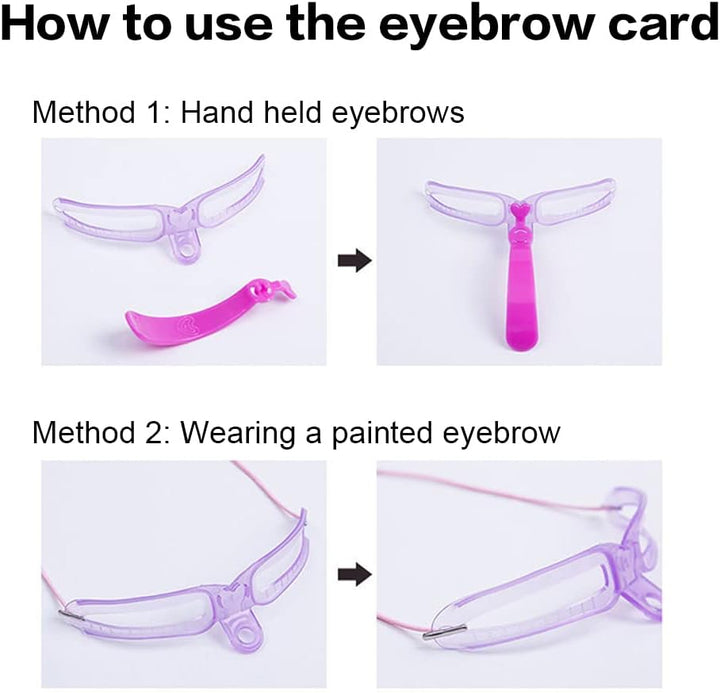 Guide précis pour sourcils | 8 formes pour des contours impeccables | Gain de temps &amp; qualité salon à la maison | Outil de coiffage ergonomique et polyvalent