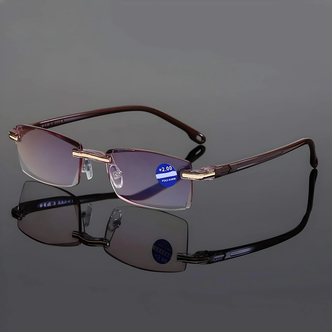 Occhiali multifocali con filtro luce blu | Protezione UV400 | Lenti in policarbonato antigraffio | Antiriflesso, ultraleggeri, unisex