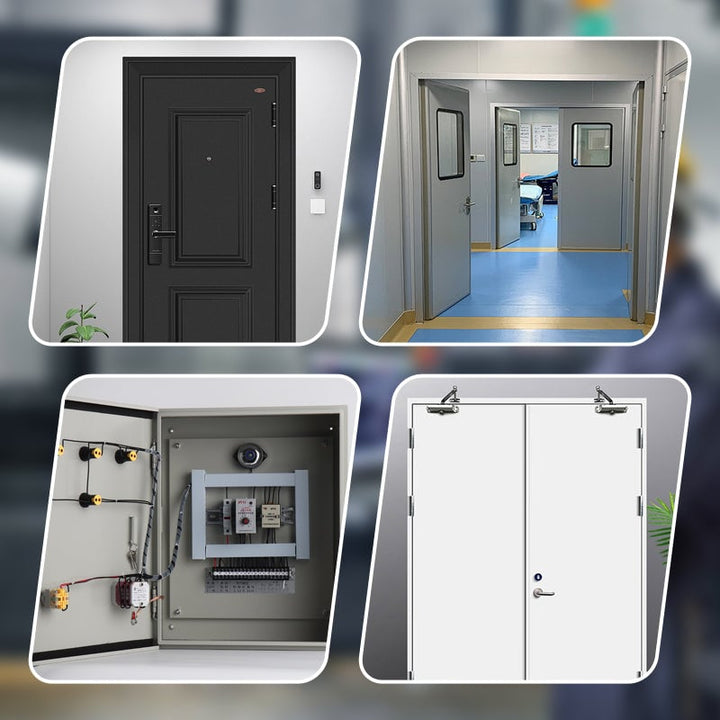 Door hinge gap adjuster made of steel | Precise door gap adjustment in seconds | For flag/banner hinges | Sizes S &amp; L