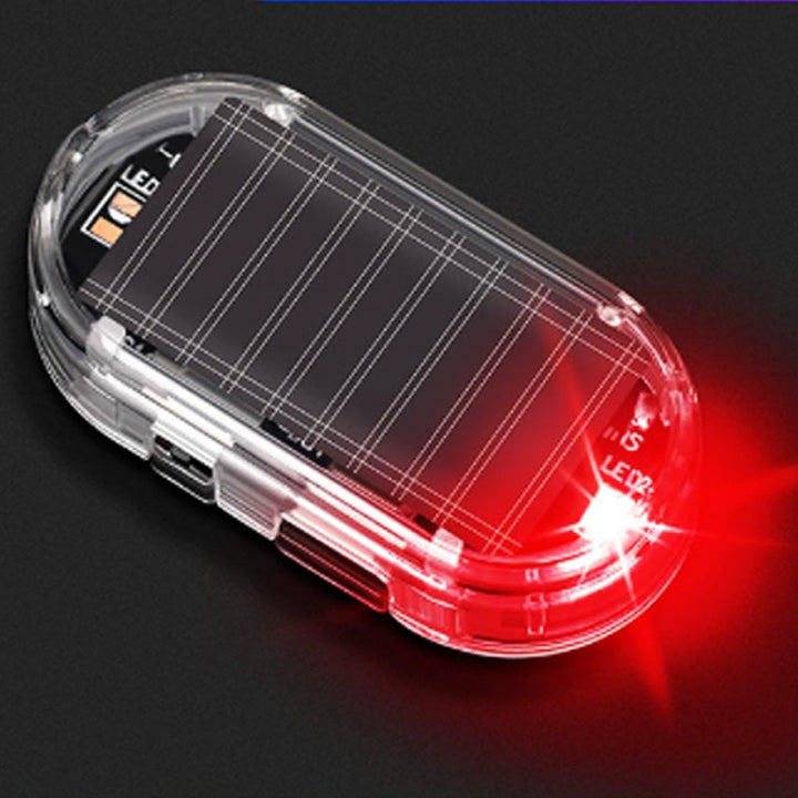 Solar LED Auto Alarmleuchte | Blinkende Sicherheitsanzeige für Auto | Automatischer Nachtsensor | Solar &amp; USB-Aufladung | 2er- oder 4er-Set