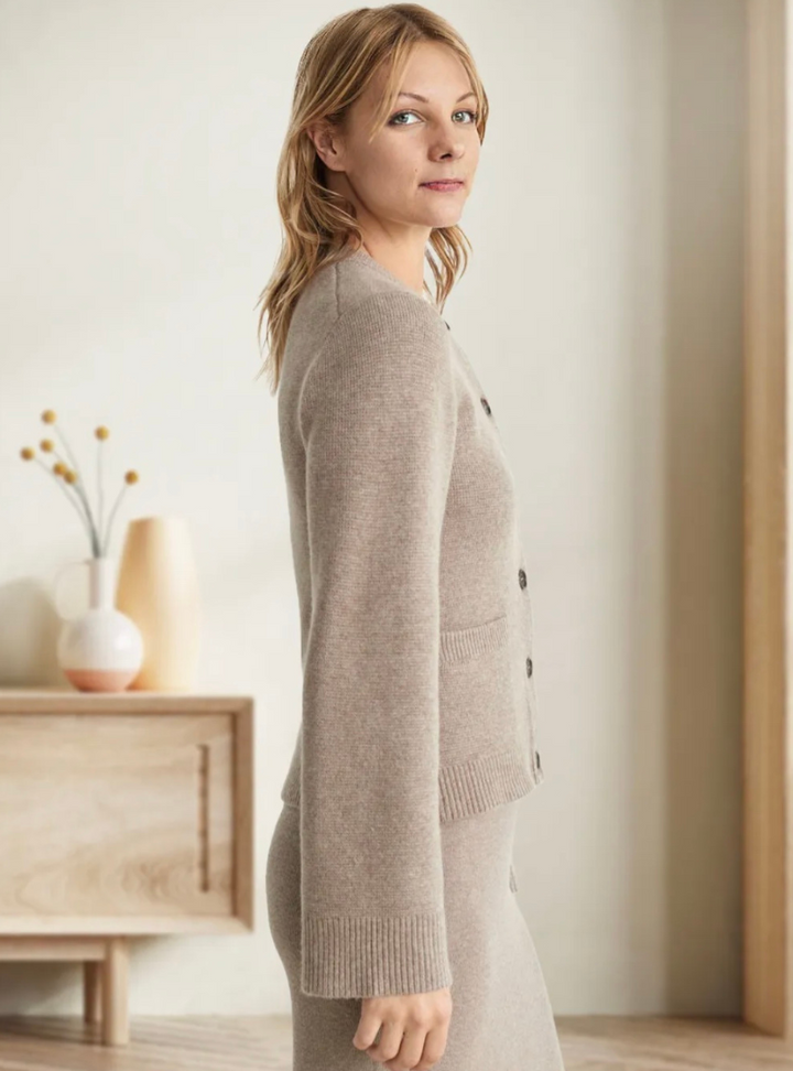 Alice Soft Cardigan with Buttons and Pattern
