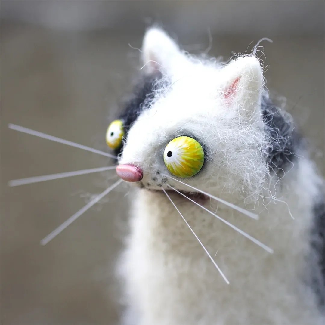 🎁Gyapjúfilc társak – különc kézzel készített kísérők🐱