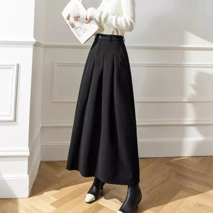 Faltenrock Mit Hoher Taille Für Damen | Lässig