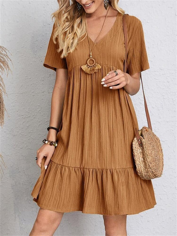 Damen Bluse mit V-Ausschnitt | Elegantes Retro-Top aus leichter, atmungsaktiver Stoffqualität | Lockeres Oberteil für Alltag &amp; Freizeit