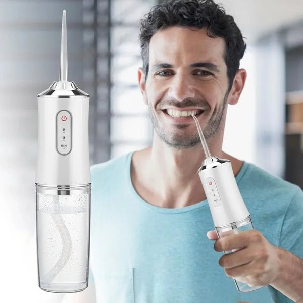 Szájzuhany vízflosser | 3 tisztítási mód + 1000 mAh akkumulátor | IPX7 vízálló | Fogszabályzóhoz és implantátumokhoz