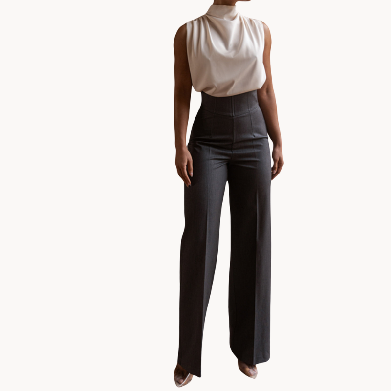 Nila | Schmeichelnde Damenhose mit hoher Taille