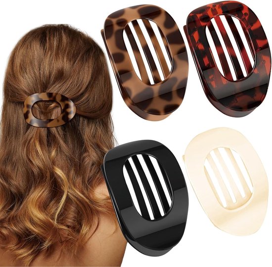 Haarspange mit extra starkem Halt | Schmerzfreie Haarklammer für feines &amp; dickes Haar | Wasserfestes Nylonpolymer | 3er-Set