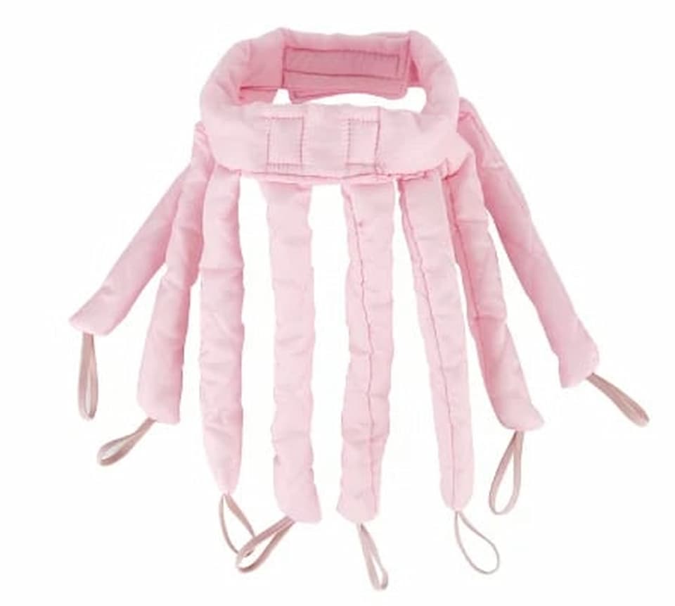 Hitzefreies Lockenband aus Satin &amp; Baumwolle – LuxeCurlPro für Locken über Nacht | Schonend, bequem | Für kurz bis langes Haar