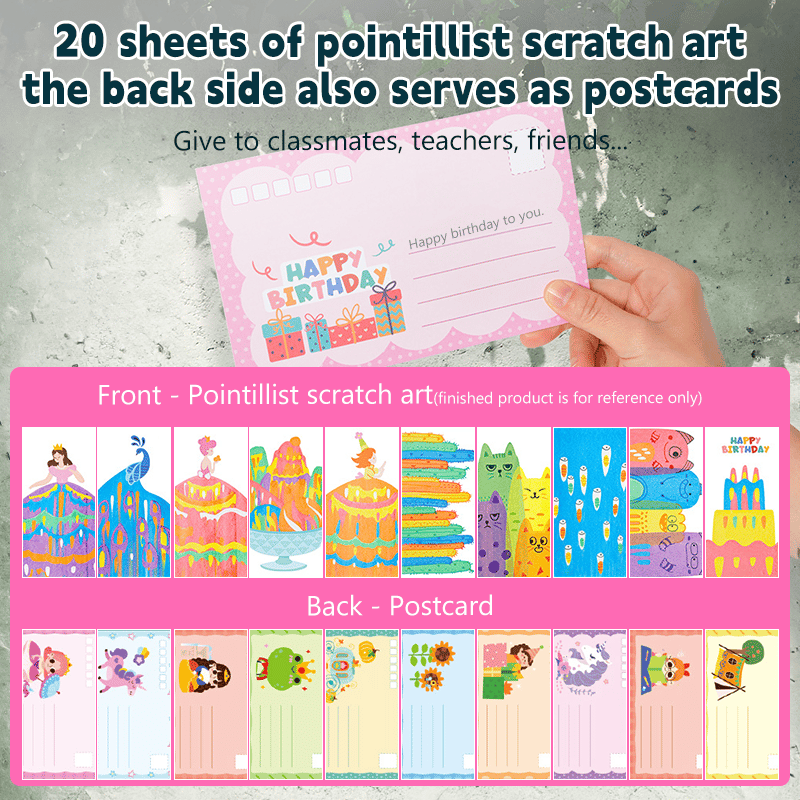MagicScratch - 20-Piece Rainbow Art Set