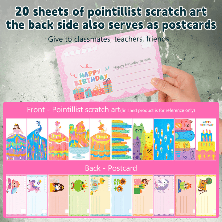 MagicScratch - 20-Piece Rainbow Art Set