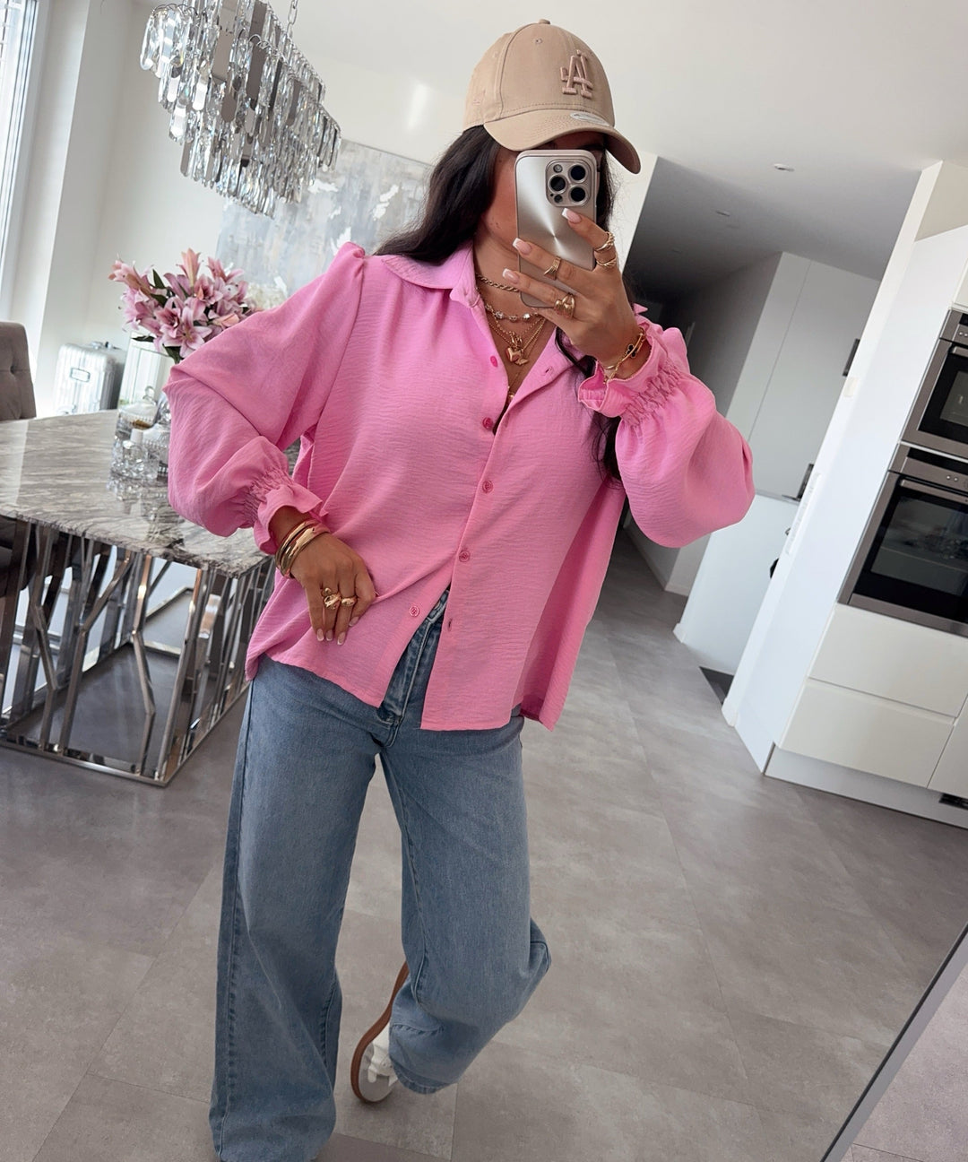 Damen Bluse | Ballonärmel Bluse mit lockerem Schnitt und vielseitigem Styling
