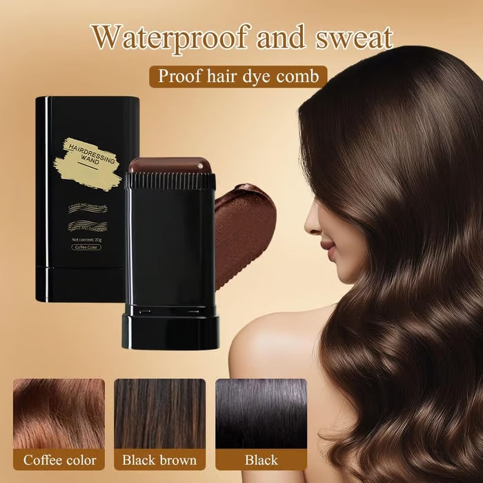 AnsatzFix Stick racine de cheveux | Couverture rapide des cheveux gris &amp; rafraîchissement de couleur | Résistant au frottement &amp; fini naturel