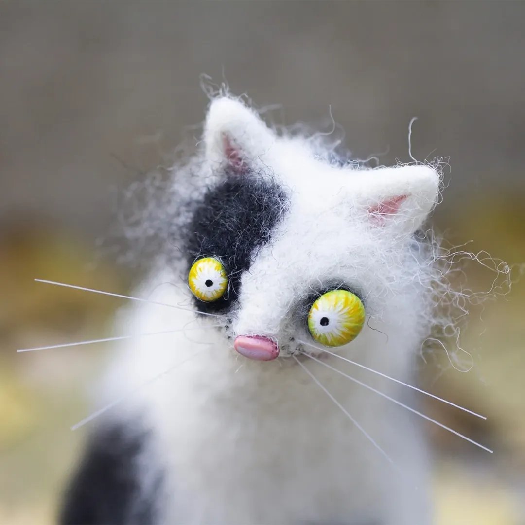🎁Gyapjúfilc társak – különc kézzel készített kísérők🐱