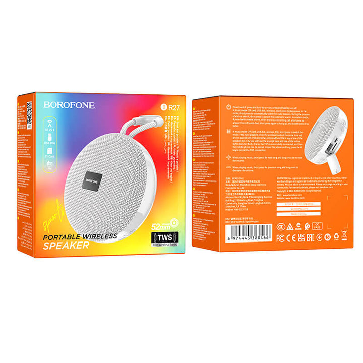 Bluetooth Lautsprecher | Kompakter 3W Speaker mit Bluetooth 5.0, AUX, microSD und bis zu 6 Std. Akkulaufzeit