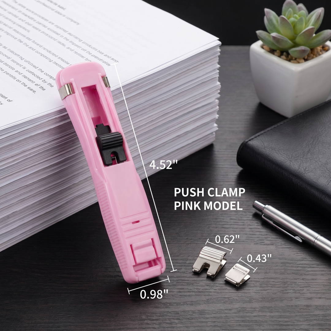Dokumentenklammer aus Metall mit Ersatzklammern | Papier Clip Organizer für Büro, Schule &amp; Zuhause | 150 Stück inklusive