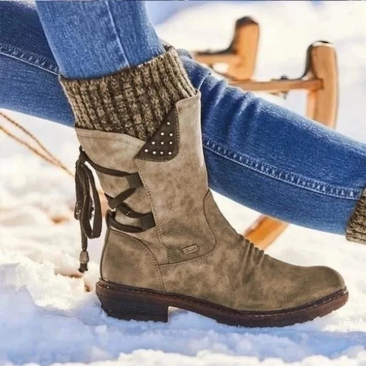 Olympie™ WinterStiefel | Wasserdicht, Warm &amp; Langlebig | Mid-Calf Design | Rutschfest &amp; Komfortabel