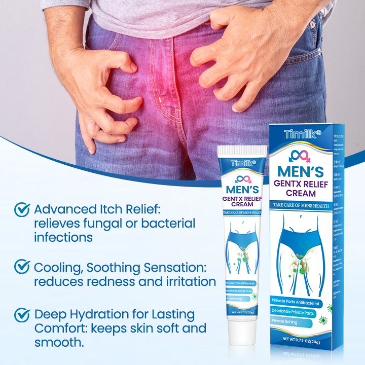 Crème de soin intime pour hommes | Apaise la peau irritée et hydrate | Effet fraîcheur rafraîchissant | Avec extraits de plantes