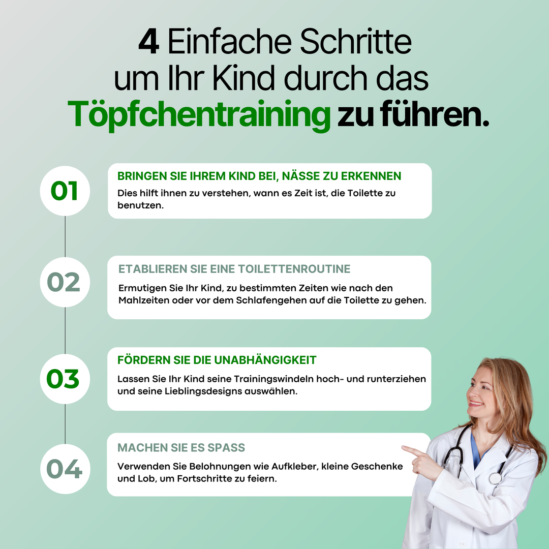TöpfchenHosen™ Trainingspants | Weich &amp; Auslaufsicher | Fördert selbstständiges Töpfchentraining (1+1 GRATIS)