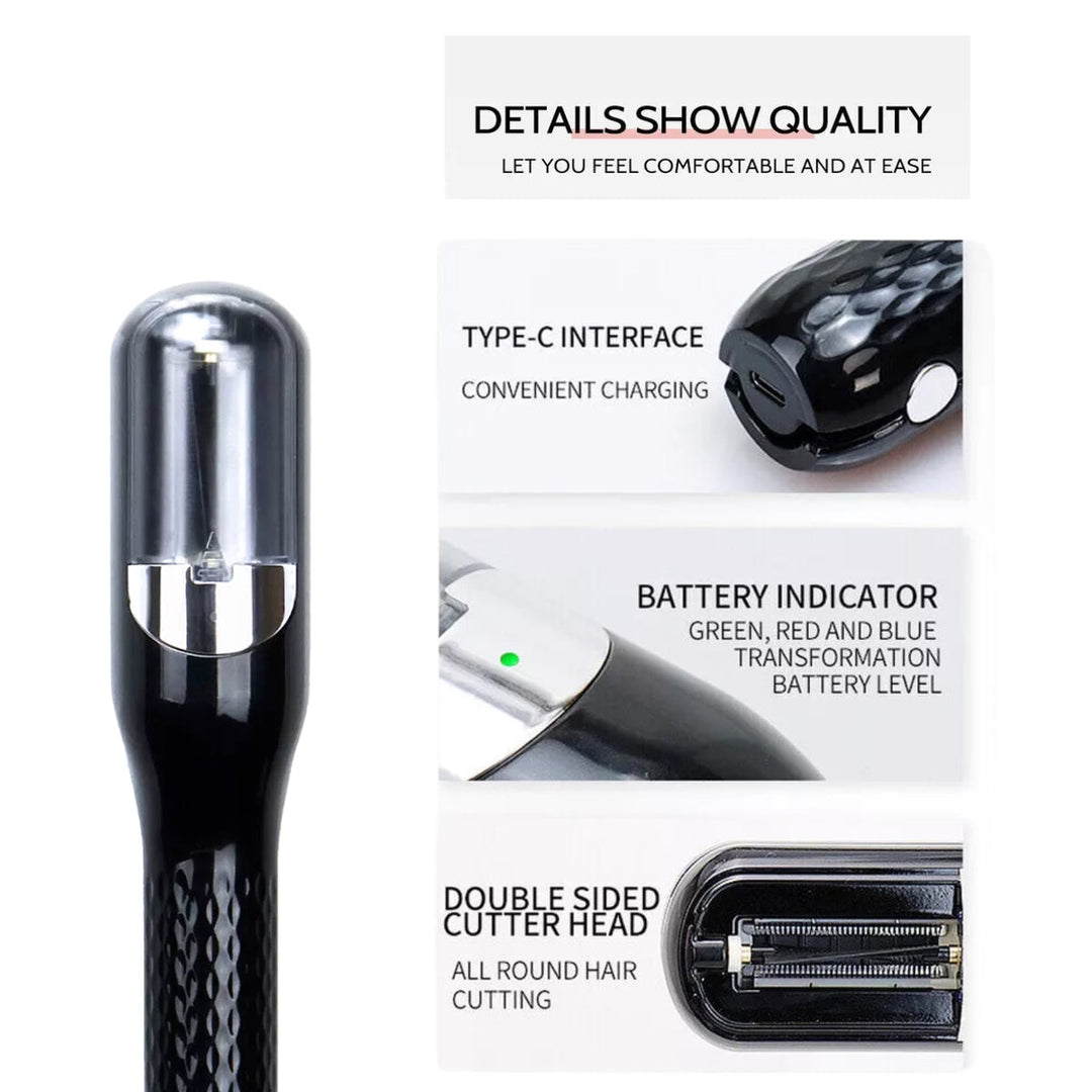 2-in-1 hair trimmer | precise cutting &amp; contouring | battery-powered, ergonomic | for clean lines at home