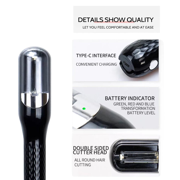 2-in-1 hair trimmer | precise cutting &amp; contouring | battery-powered, ergonomic | for clean lines at home