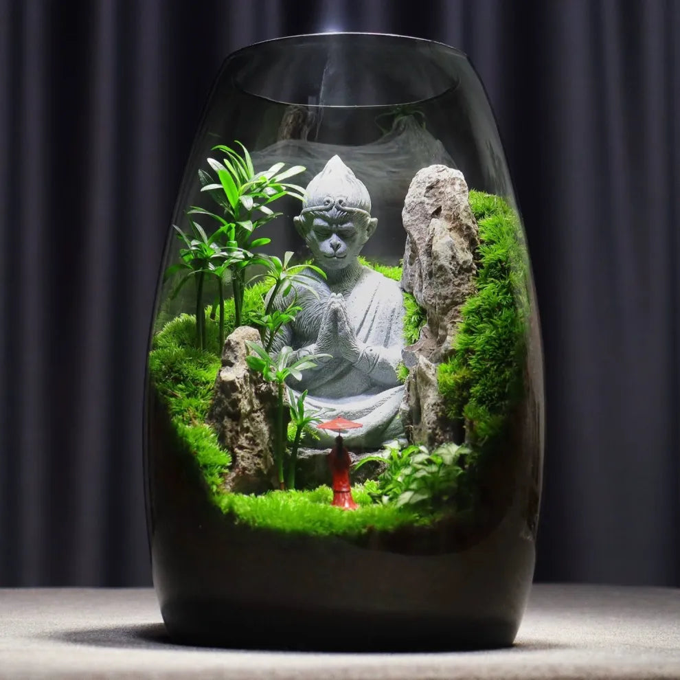 LushVista - Diorama paesaggio di muschio