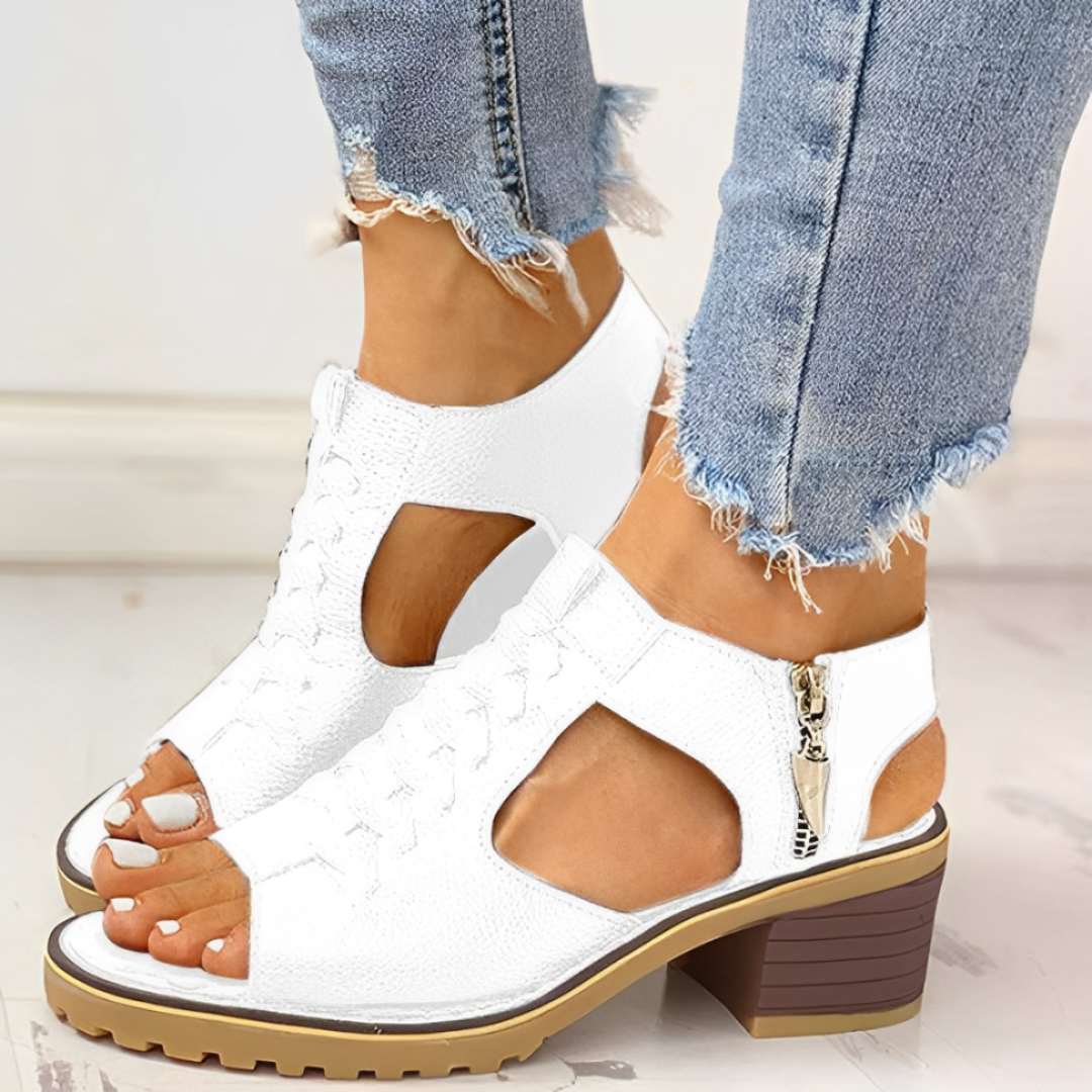 Sandali eleganti da donna con design peep-toe