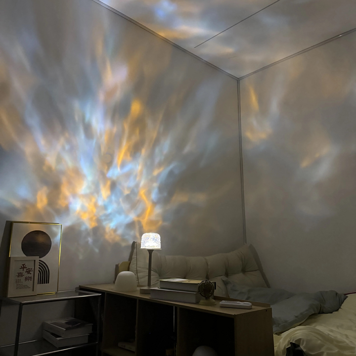 LED mood lamp | 16 colors &amp; remote control | Rotating light with USB &amp; battery | Sphere glow