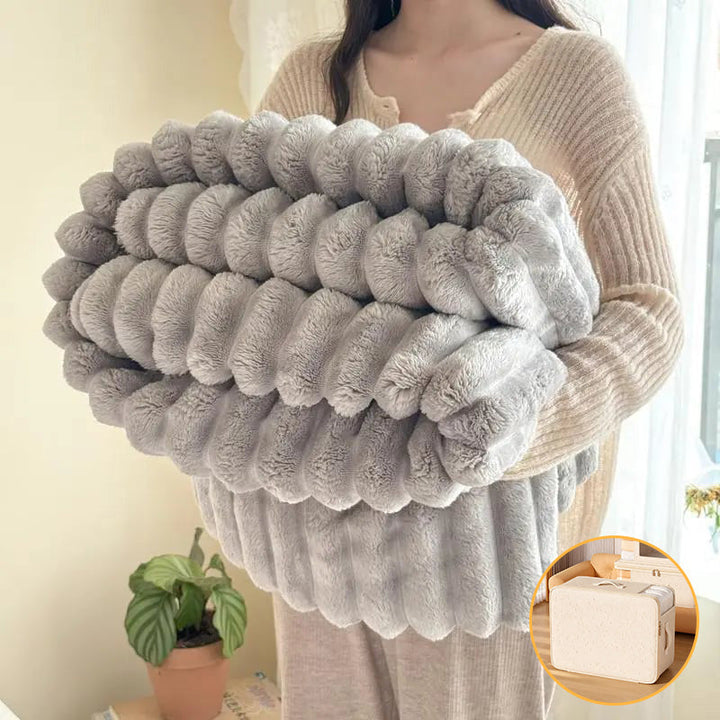 Kuscheldecke | Weiche Plüschdecke für Sofa, Bett und Wohnzimmer