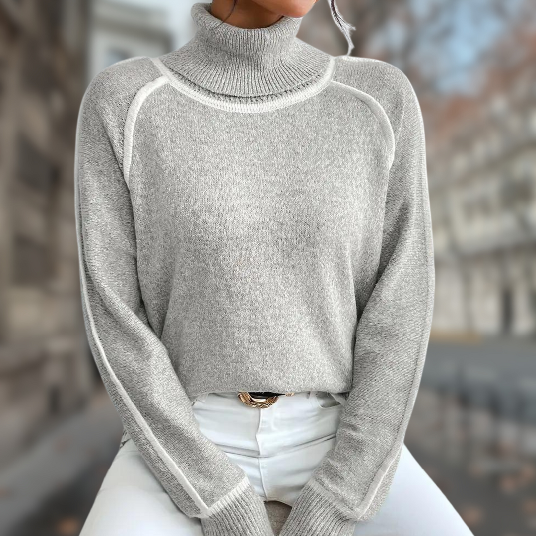 Clara | Warmer Rollkragenpullover für kalte Tage