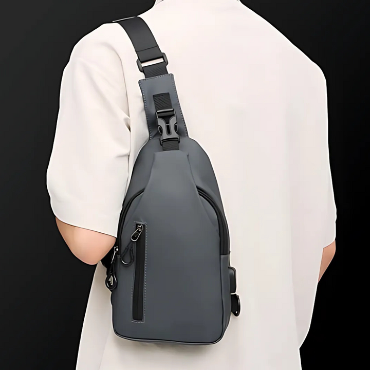 Anti-Diebstahl Crossbody Tasche | Wasserabweisende Reisetasche mit versteckten Reißverschlüssen | 6+ Fächer für Handy &amp; Reisepass