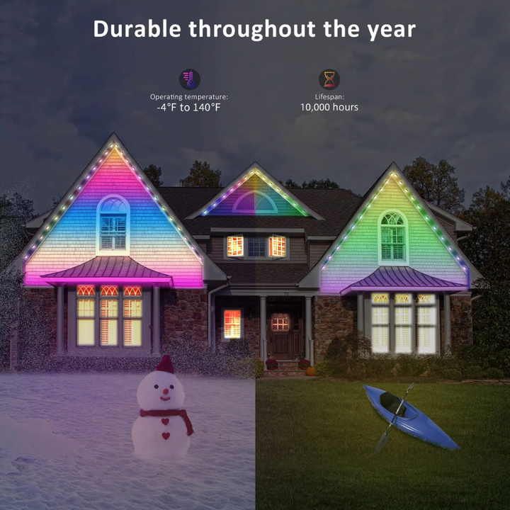 EverGlow – Smarte Regenbogen-LED-Außenbeleuchtung